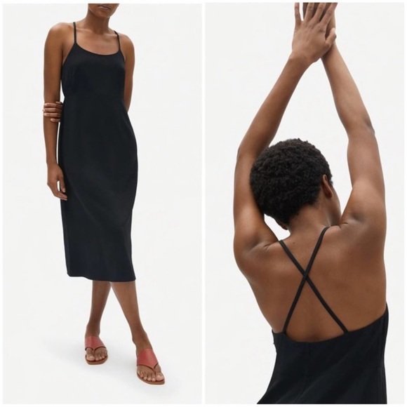 Everlane Dresses & Skirts - Everlane Japanese Go Weave Cross Back Slip Dress